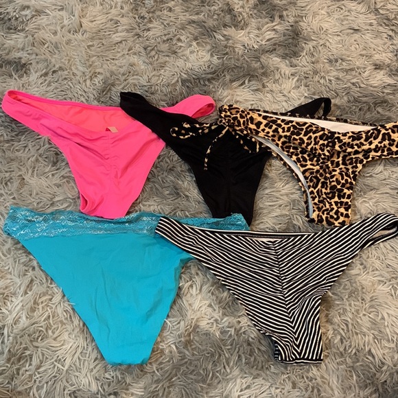Lot Bundle Victoria’s Secret PINK cheeky bathing suit bottoms size large - Picture 3 of 9